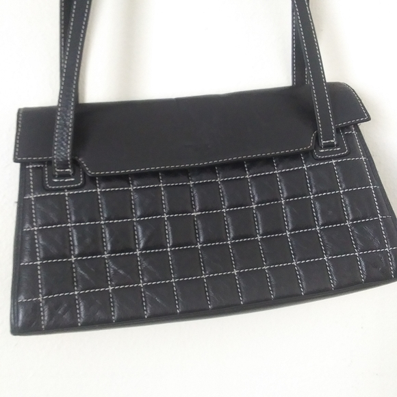The Sak Black Leather Quilted Shoulder Bag - Picture 2 of 13
